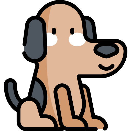 Une illustration d'un chien
